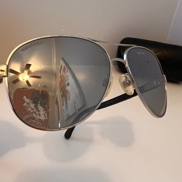 CHANEL Mirrored Aviator Sunglasses main image 10